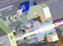 3D-Modell Rotationsspannachse für Montageautomat